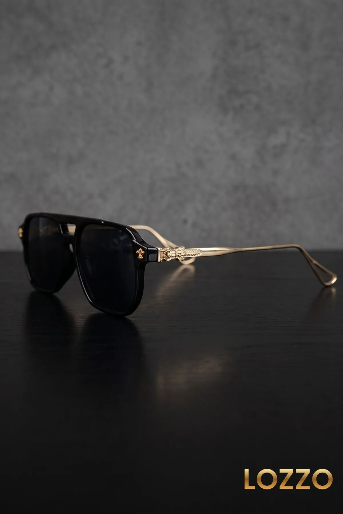Kadın UV400 Siyah-Gold Pilot Retro Güneş Gözlüğü WP25-19 C2 Metal Gold Sap Kadın UV400 Siyah-Gold Pilot Retro Güneş Gözlüğü WP25-19 C2 Metal Gold Sap