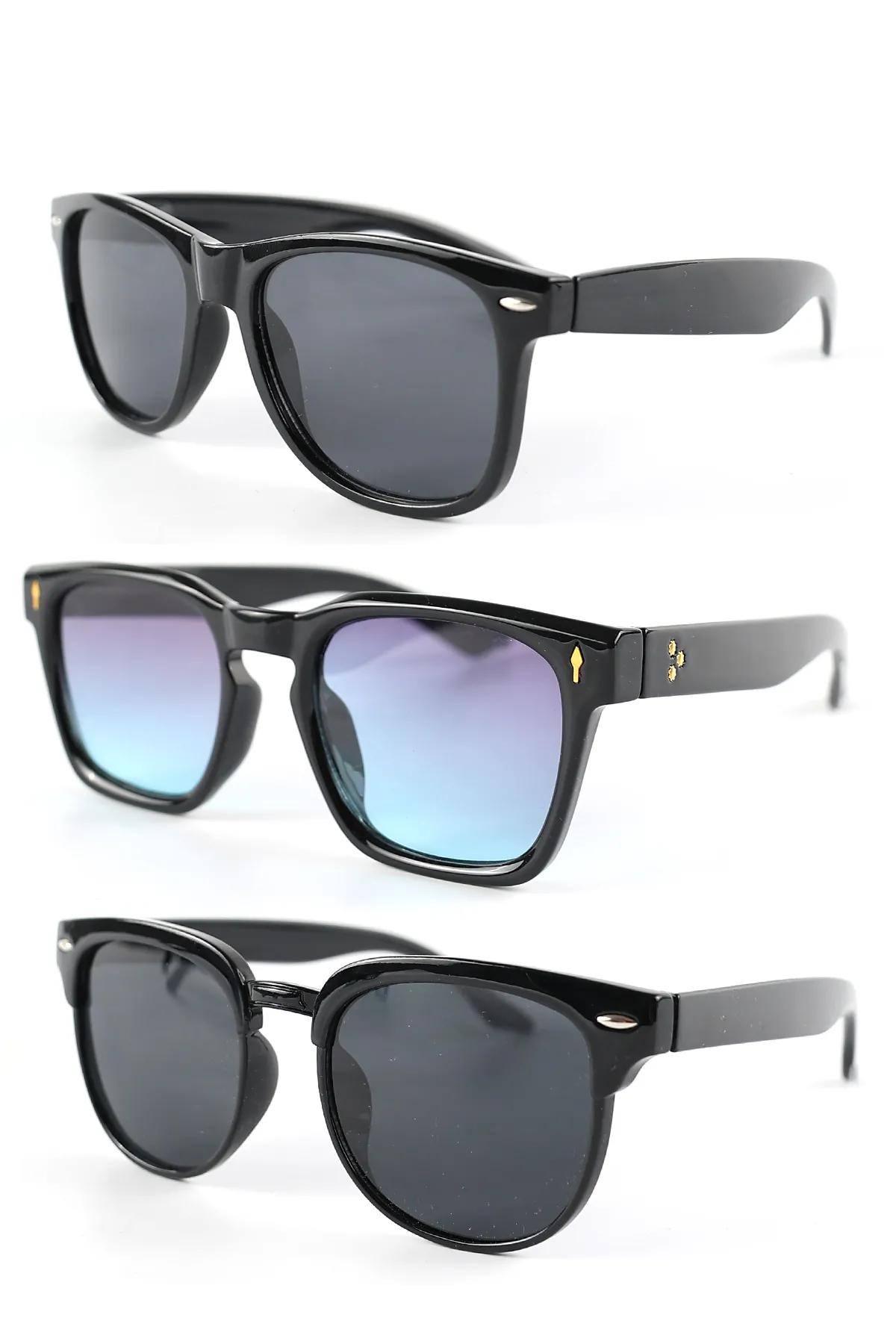 3lü Avantaj Seti Unisex Uv400 Koruma Güneş Gözlüğü 25-02 C2