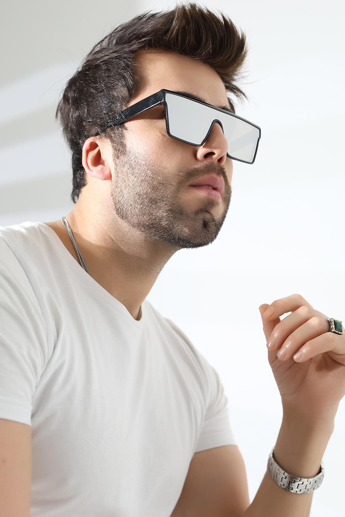 Erkek Aynalı Yekpare Cam UV400 Güneş Gözlüğü 23020 C2 YK