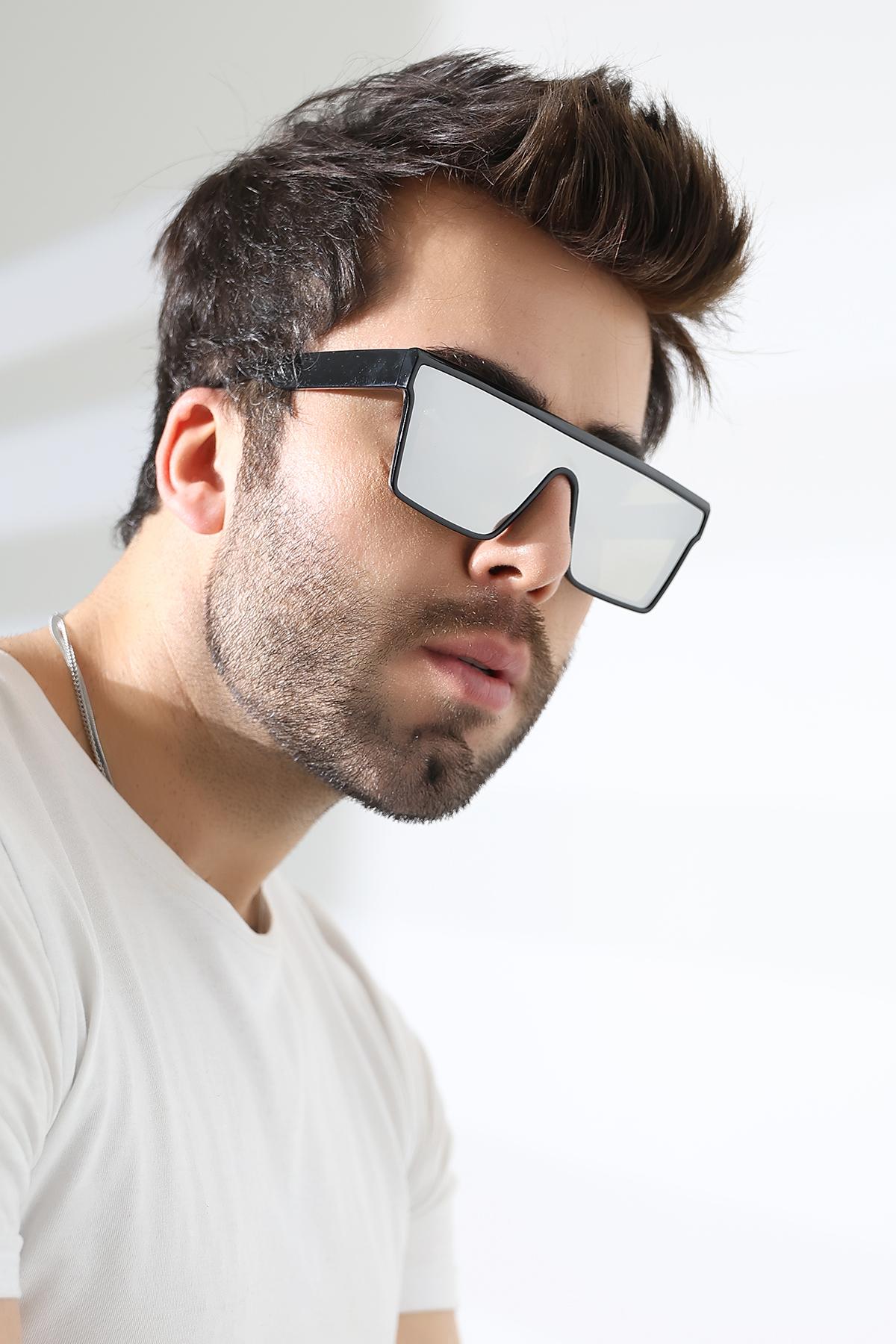 Erkek Aynalı Yekpare Cam UV400 Güneş Gözlüğü 23020 C2 YK