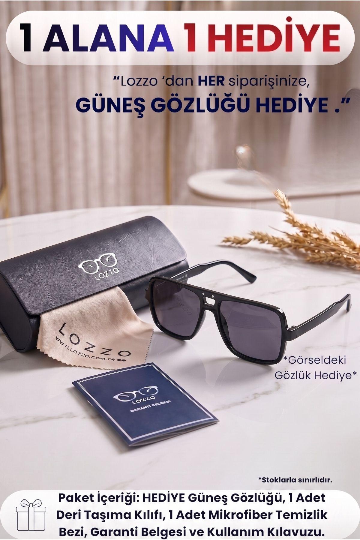 Erkek UV400 Mat Siyah Wayfare Güneş Gözlüğü 23045-2 C2MERK