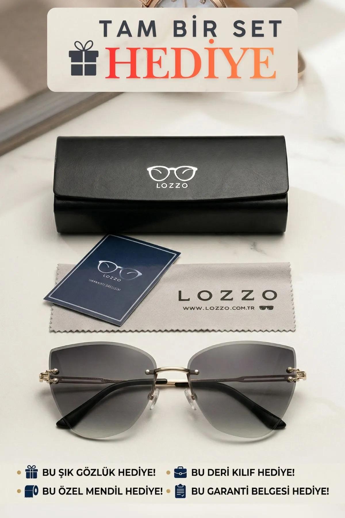 Kadın UV400 Cat Eyes Siyah Güneş Gözlüğü 23031 c2