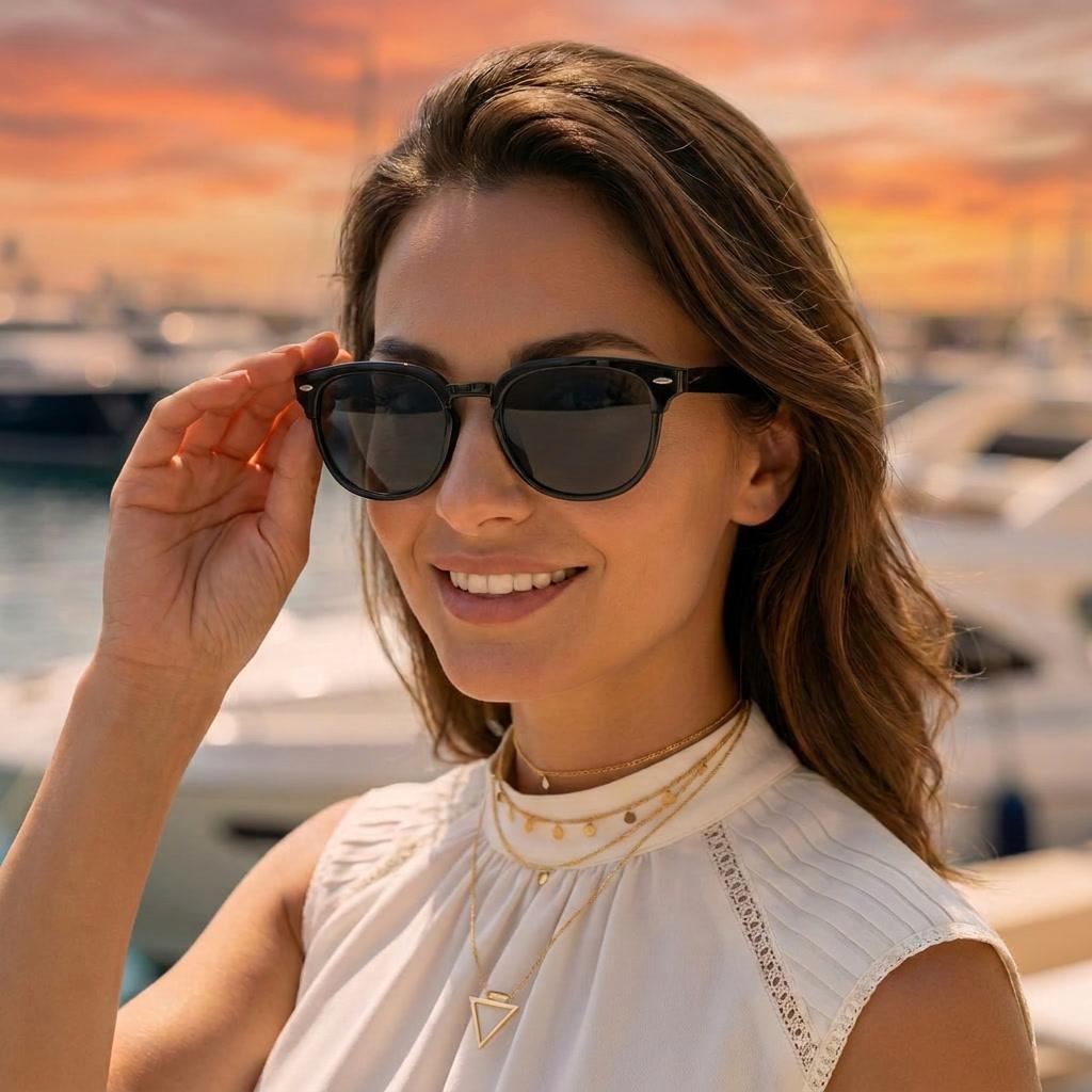 Lozzo 3'lü Fırsat Seti Unisex Siyah UV400 Korumalı Güneş Gözlüğü 25-01 / 25-03 / 25-23