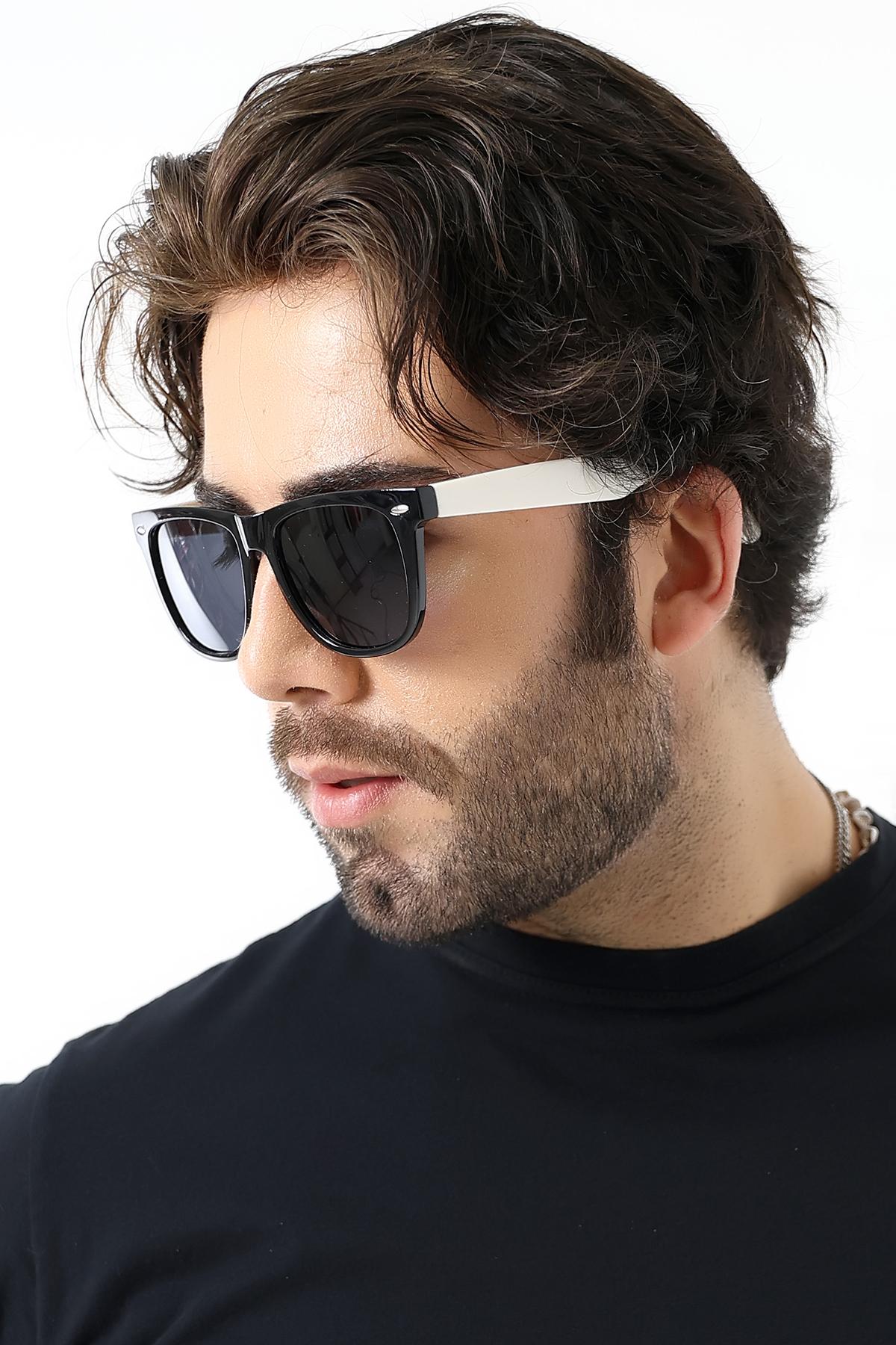 Unisex Wayfare Siyah-Beyaz Polarize Güneş Gözlüğü 23045-3 c0220 p